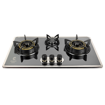 Buy Gazi Smiss Triple Burner Steel Body Gas Stove EG-B712S Online at Best Price