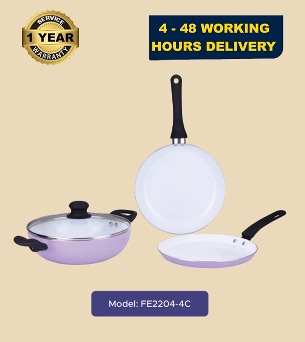 Picture of Gazi Non-Stick Cookware Set - FE 2204 - 4C