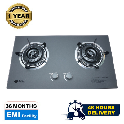 Picture of Gazi Smiss Double Burner Glass Body Gas Stove TG-204 (Best Price)