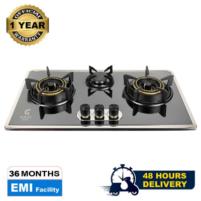 Picture of Gazi Smiss Triple Burner Steel Body Gas Stove EG-B712S (Best Price)