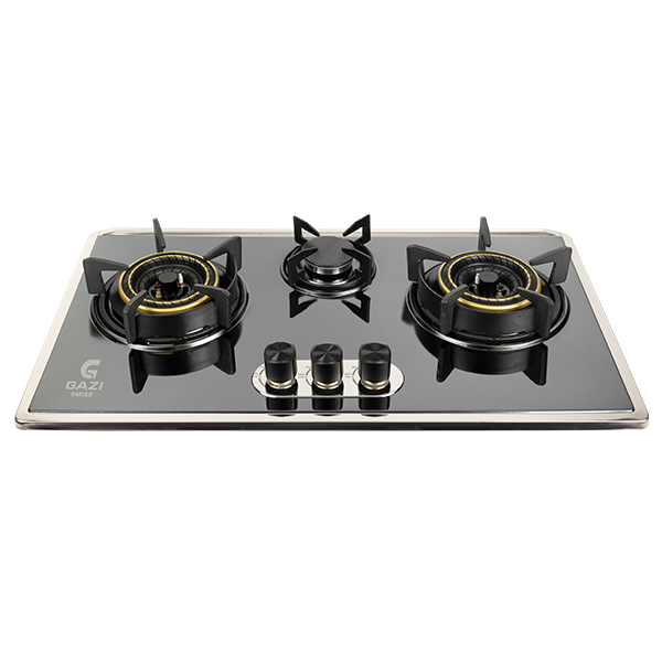 Buy Gazi Smiss Triple Burner Steel Body Gas Stove EG-B712S (Best Price) Online at Best Price