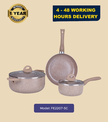 Picture of Gazi Non-Stick Cookware Set - FE 2207 - 5C