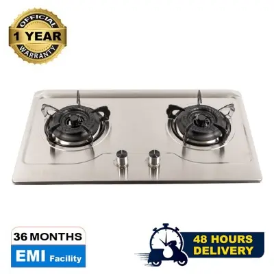 Picture of Gazi Smiss Double Burner Steel Body Gas Stove EG-B720S (Best Price)
