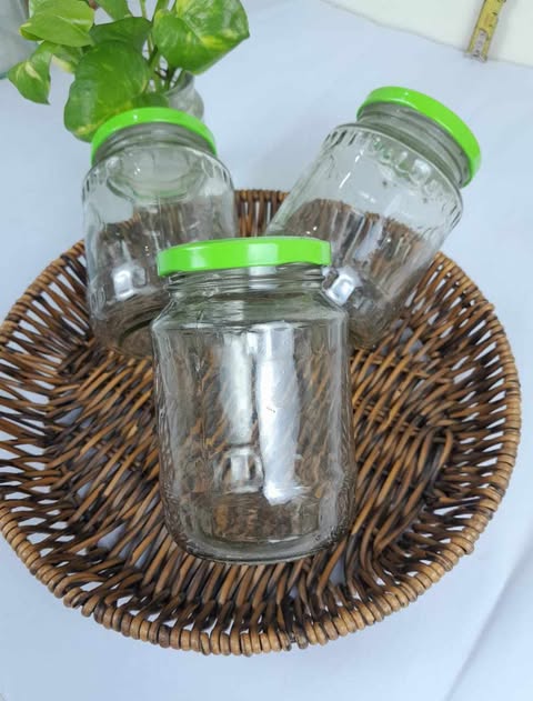 Buy ৫০০ এমএল ডিজাইন কাচের বৈয়ম at Best Price In Bangladesh