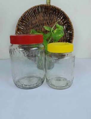 Buy কাচের ডিজাইন বৈয়ম  ৭০০ এমএল, ৫০০ এমএল at Best Price In Bangladesh