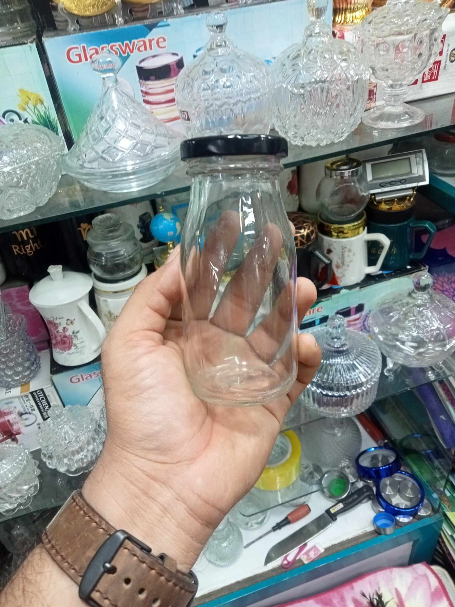 Buy Reusable 300ml Glass Bottle with Cap at Best Price In Bangladesh