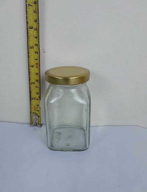 Buy ২৫০ এমএল স্টিল লিড চারকোনা কাচের জার at Best Price In Bangladesh