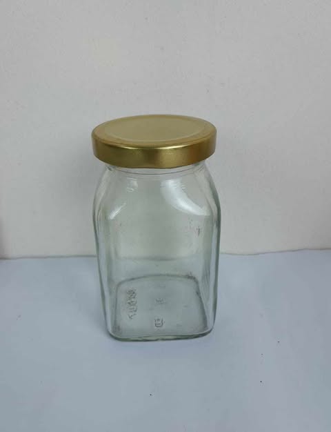 Buy ২৫০ এমএল স্টিল লিড চারকোনা কাচের জার at Best Price In Bangladesh