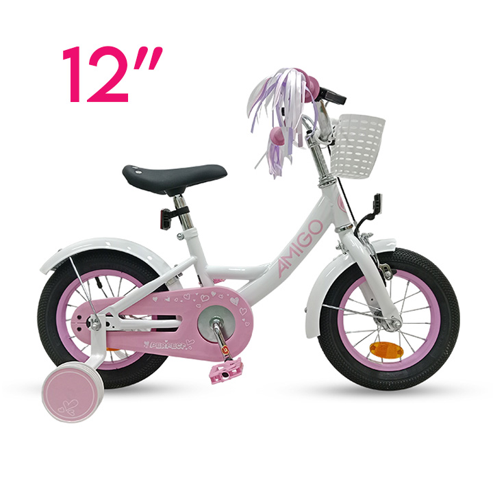 Buy EU Standard Premium Quality 12" Boys & Girls Perfect Bicycle White Online at Best Price in Bangladesh	