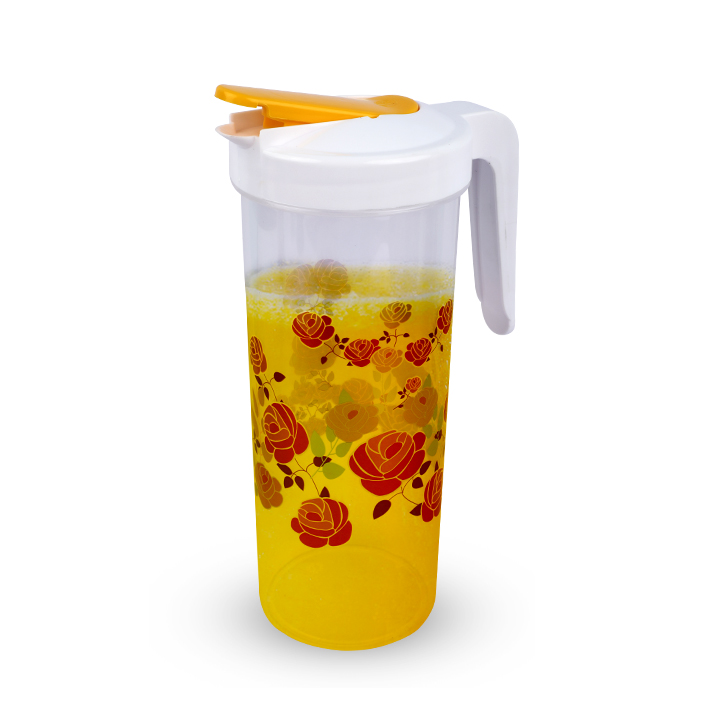Buy Juice Jug 1.35L With 4 Pcs Flower Glass-Green Online at Best Price