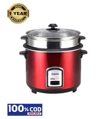 Buy VISION Rice Cooker 1.8 L REL-40-06 SS Red (Double Pot) Online