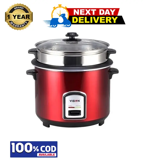 Buy VISION Rice Cooker 1.8 L REL-40-06 SS Red (Double Pot) Online	