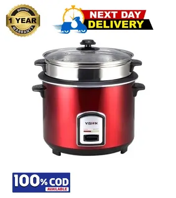 Buy VISION Rice Cooker 1.8 L REL-40-06 SS Red (Double Pot) Online	