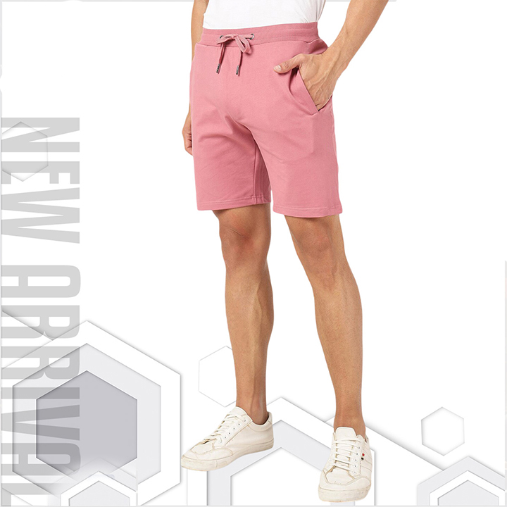 Buy  Premium Export Quality Pink Color Cotton Half Pant For Men Collection By Fine Tex Clothing  at Best Price In Bangladesh