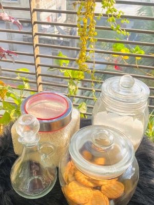 Buy  বিস্কুট ও চানাচুর সংরক্ষণের কাচের বৈয়ম ৩ পিছ কম্বো   at Best Price In Bangladesh