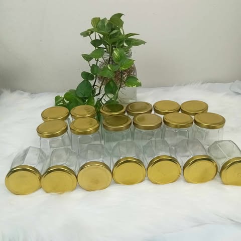 Buy ১০০ এমএল গোল্ডেন ঢাকনা কাচের বৈয়ম  at Best Price In Bangladesh