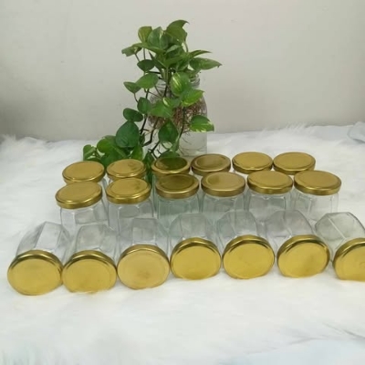 Buy ১০০ এমএল গোল্ডেন ঢাকনা কাচের বৈয়ম  at Best Price In Bangladesh