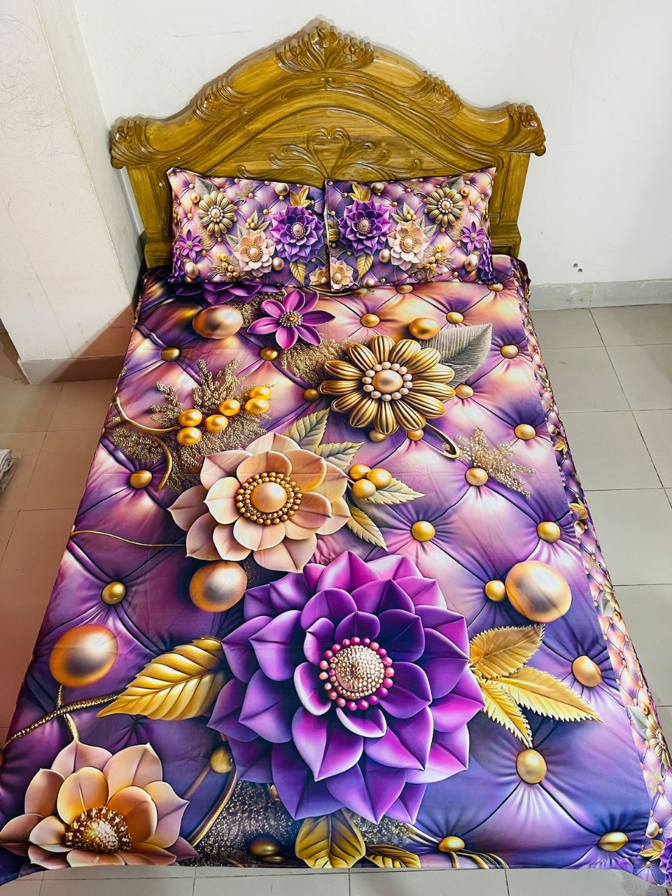Buy China Premium 3D Design Bed Sheet at Best Price In Bangladesh
