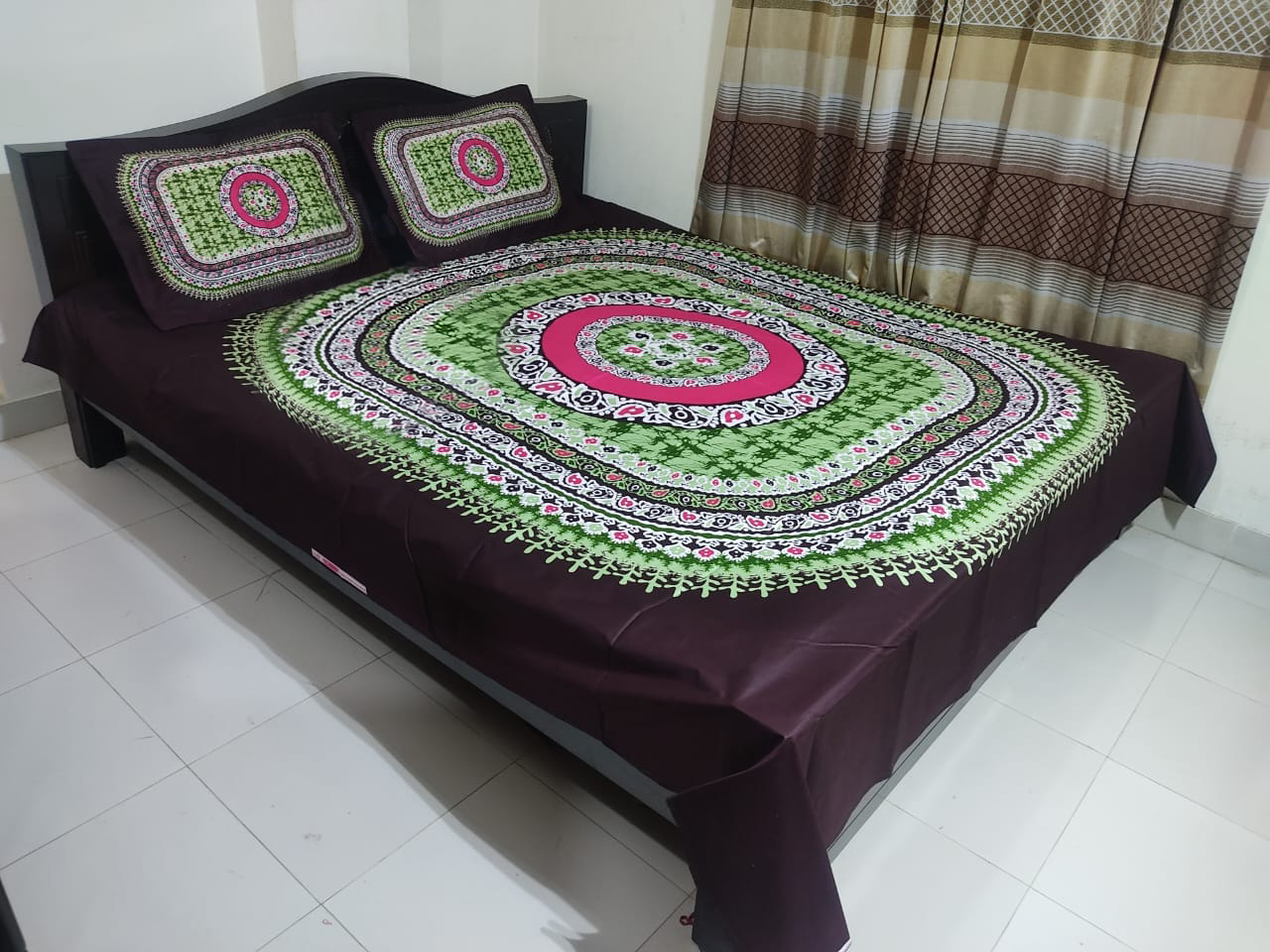 Buy 3 Pieces King Size Panel Bed Sheet Set at Best Price In Bangladesh