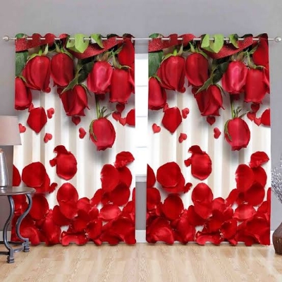 Buy 3D Print Premium Curtain - 2 Piece at Best Price In Bangladesh