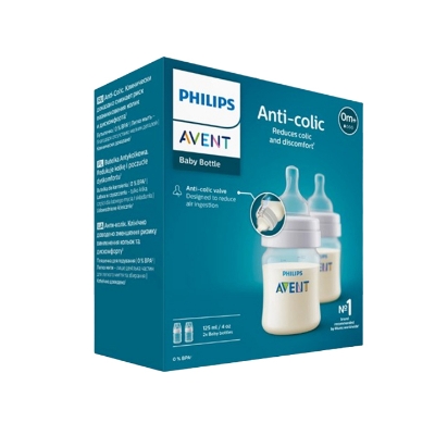 Picture of Baby Feeder - Philips Avent Anti-Colic Baby Bottles 0month+ 125ml - 2Pcs Bottle Pack