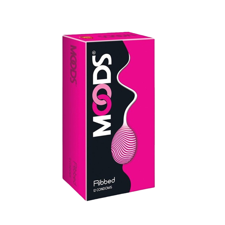 Picture of Moods Ribbed Premium Condom for Men 12pcs Pack | India