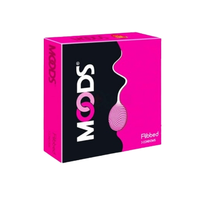 Picture of Moods Ribbed Premium Condom for Men 3pcs Pack | India