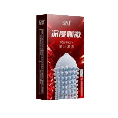 Picture of Wolf Tooth 3D Large Dots Condom for Men Women With Soft Spikes Dots 10pcs Pack | Brand- G POINT