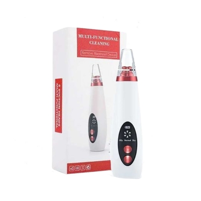 Picture of 1 Set Multi Functional Cleaning Remove Blackhead Device With Pore & Pimples Cleaner Upgraded Chargeable Vacuum Machine | With 3 Levels Adjustable Mode With 6 Changeable Functional Heads (Standard)