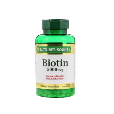 Picture of Nature's Bounty Biotin Calculated 5000mcg -150 Softgels - Goodhealthcapsule (International)