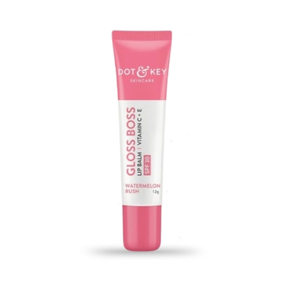 Picture of Dot & Key 12gm Gloss Boss Vitamin C + E Lip Balm with SPF 30 - Watermelon Rush | India
