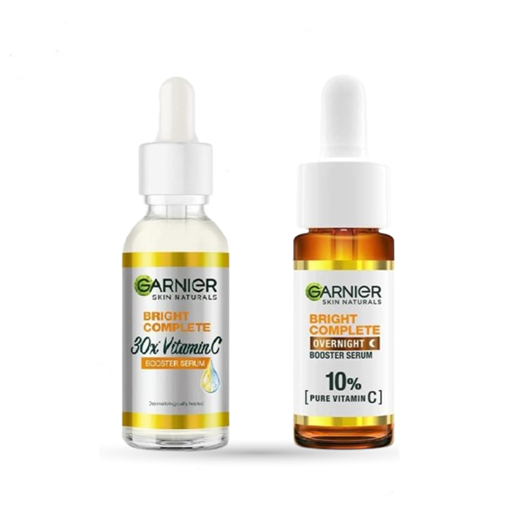 Picture of Garnier Bright Complete Vitamin C Dual Serum Combo 15ml + 15ml DAY & NIGHT SERUM Combo
