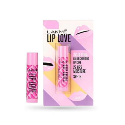 Picture of Lakme Lip Love Chapstick Insta Pink SPF15 4.5gm Lip Balm