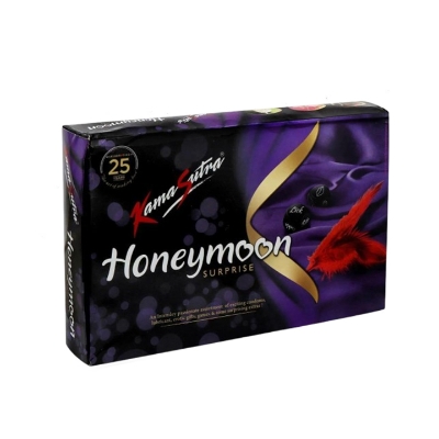 Picture of Kamasutra Honeymoon Surprise Package Condoms, Lubricant, Toys | 7 Pack (21pcs) Condom, 50ml Lube, Toys | India