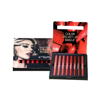 Picture of Heng Fang (2 in 1) Multi Color Velvet Lipliner & Lipstick - 1.7g x 8 Pcs