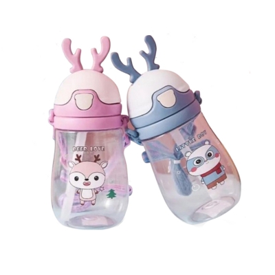 Picture of 1pcs 450ml Mumpot Rabbit Ear Kids' Cartoon Straw Teapot Water Bottle