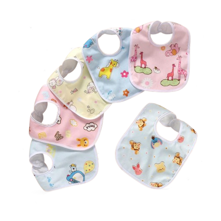 Picture of 3pcs Soft Cotton Bibs/ Bip/ Bib for Baby Multicolor