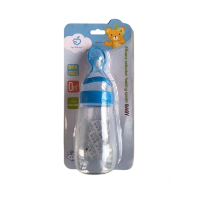 Picture of Baby Feeder Bottle Applebear Soft Silicone Extrusion Feeding Spoon Bottle 0m+ 120ml (Multicolor available)