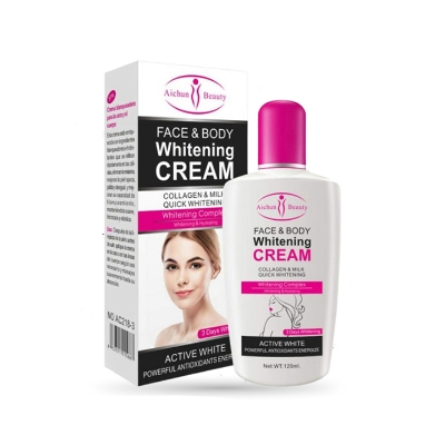 Picture of AICHUN BEAUTY 3 DAY Quick Whitening Cream 120ml Whitening Complex Collagen Milk Face & Body Cream Power Antioxidants