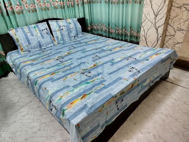 Buy Luxury Twill Cotton King Size Bed Sheet - 4 Pecs Set at Best Price In Bangladesh