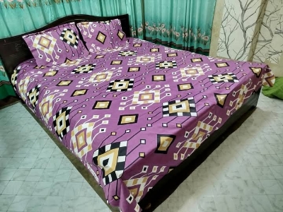 Buy Luxury Twill Cotton King Size Bed Sheet - 4 Pecs Set at Best Price In Bangladesh