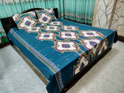 Buy Luxury Twill Cotton King Size Bed Sheet - 4 Pecs Set at Best Price In Bangladesh