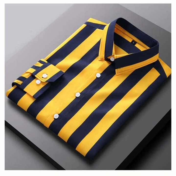 Buy Men's Long Sleeve Stripe / Print Shirt  at Best Price in Bangladesh