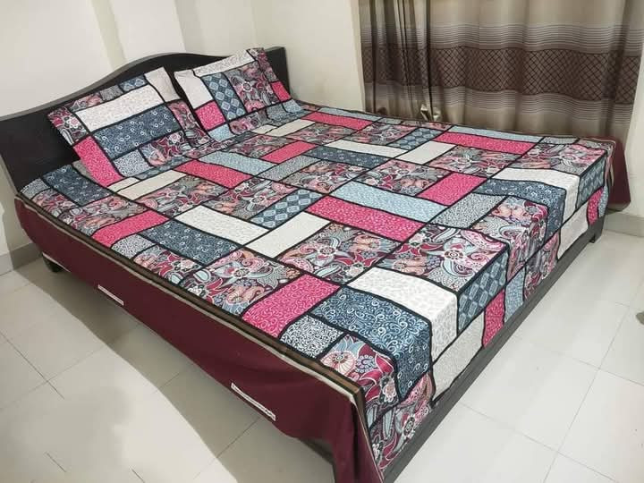 Buy Luxury Twill Cotton King Size Bed Sheet - 4 Pecs Set at Best Price In Bangladesh