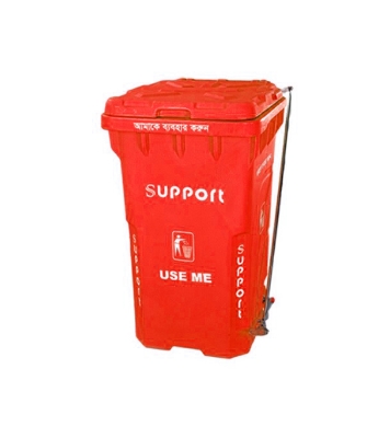 Buy Support SD06 Wheel Dustbin Paddle - Blue 240 Liter Online at Best Price