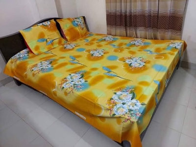 Buy Luxury Twill Cotton King Size Bed Sheet - 4 Pecs Set at Best Price In Bangladesh