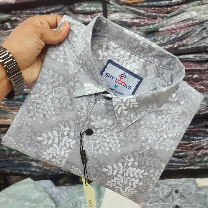 Buy  Pure Cotton Full Sleeve Print Shirt for Men's  at Best Price in Bangladesh