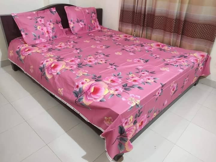 Buy Luxury Twill Cotton King Size Bed Sheet - 4 Pecs Set at Best Price In Bangladesh