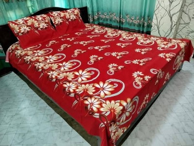 Buy Luxury Twill Cotton King Size Bed Sheet - 4 Pecs Set at Best Price In Bangladesh