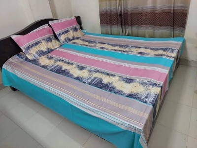 Buy Luxury Twill Cotton King Size Bed Sheet - 4 Pecs Set at Best Price In Bangladesh